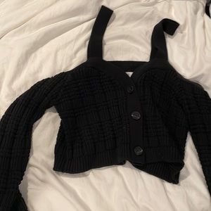 Intermix crop sweater